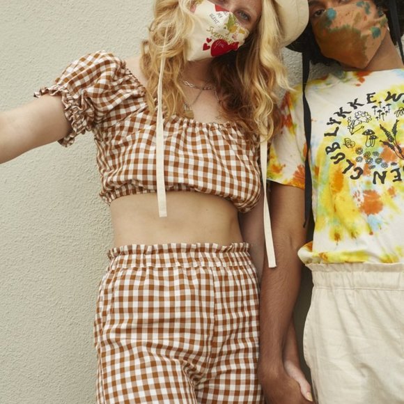 FOUND 🐻 Copper Gingham Leisure Pant - Picture 3 of 3